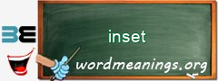 WordMeaning blackboard for inset